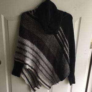 Dress barn pullover shawl with sleeves